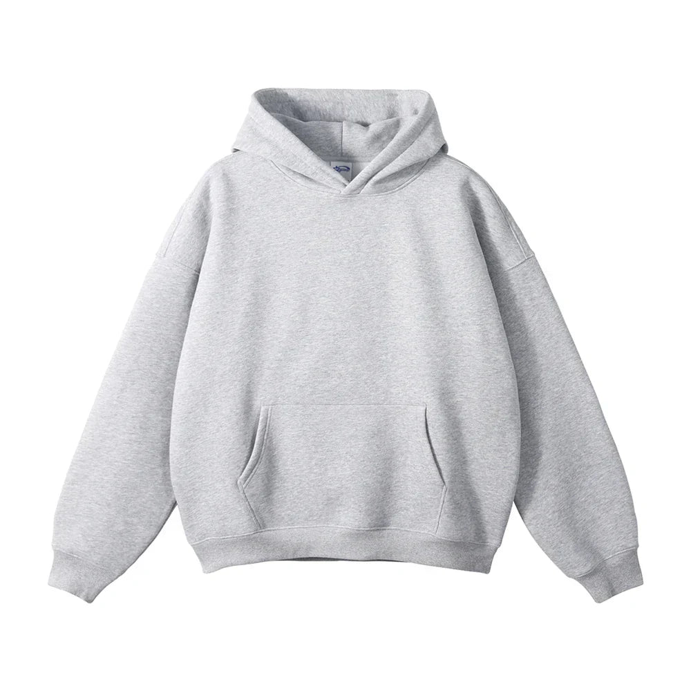 Hoodie en fleece pour homme à capuche coupe décontractée sweat chaud pour l’automne