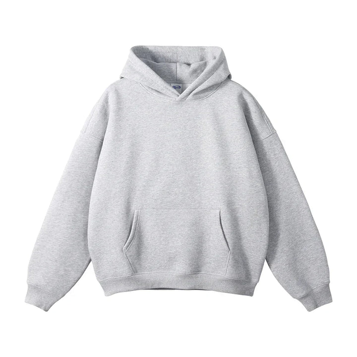 Hoodie en fleece pour homme à capuche coupe décontractée sweat chaud pour l’automne