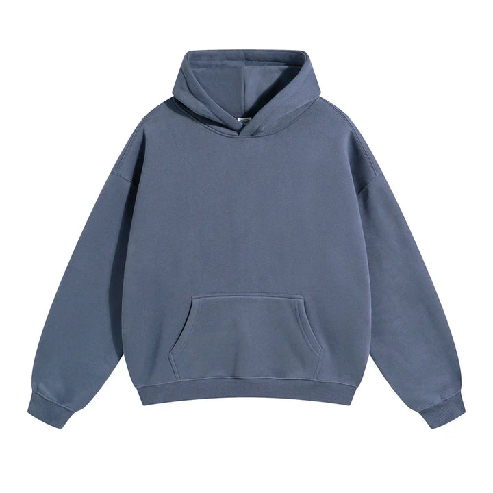 Hoodie en fleece pour homme à capuche coupe décontractée sweat chaud pour l’automne
