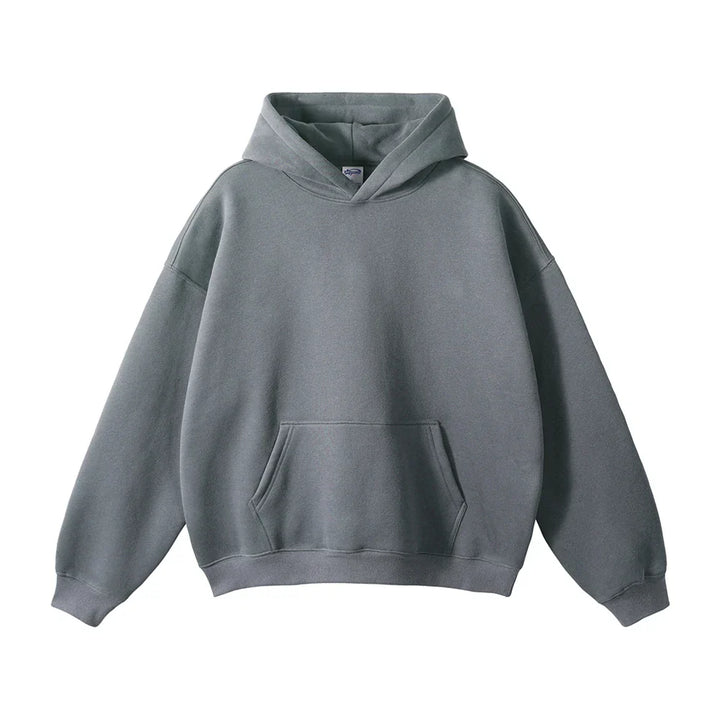 Hoodie en fleece pour homme à capuche coupe décontractée sweat chaud pour l’automne