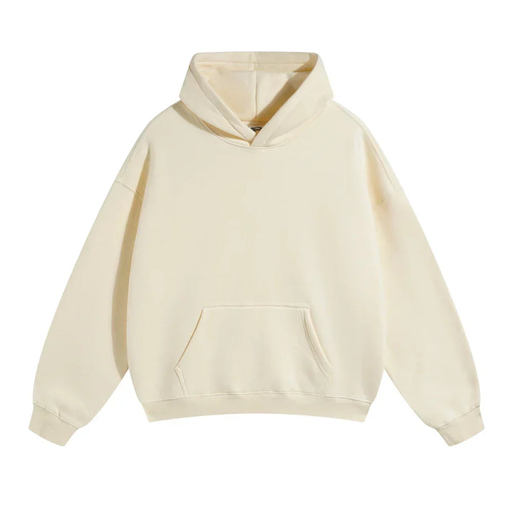Hoodie en fleece pour homme à capuche coupe décontractée sweat chaud pour l’automne