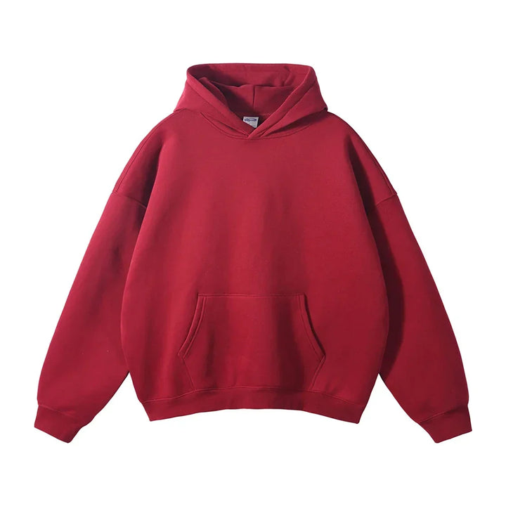 Hoodie en fleece pour homme à capuche coupe décontractée sweat chaud pour l’automne