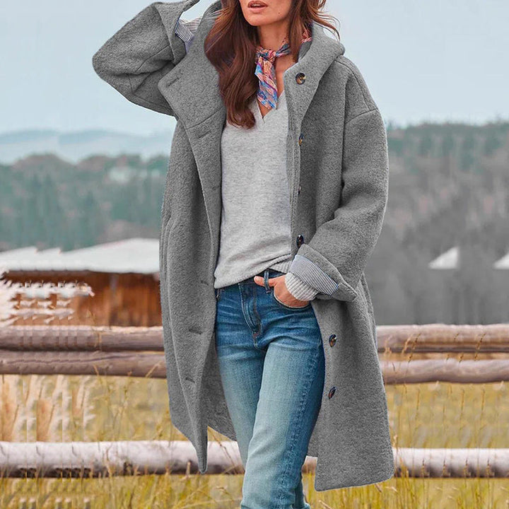 Manteau coupe-vent en coton pour femme à capuche léger veste mi-saison pour l’automne
