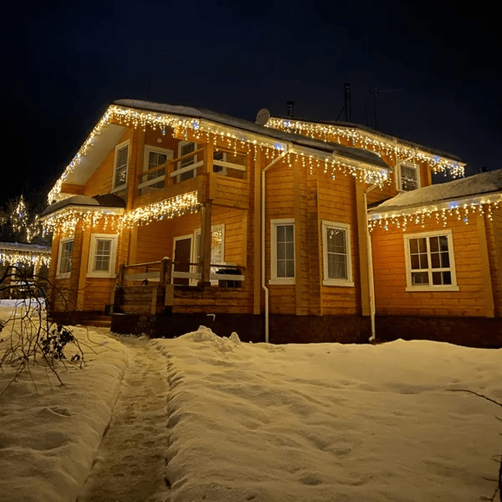 Waterproof flashing LED curtain lights for outdoor and indoor Christmas decoration