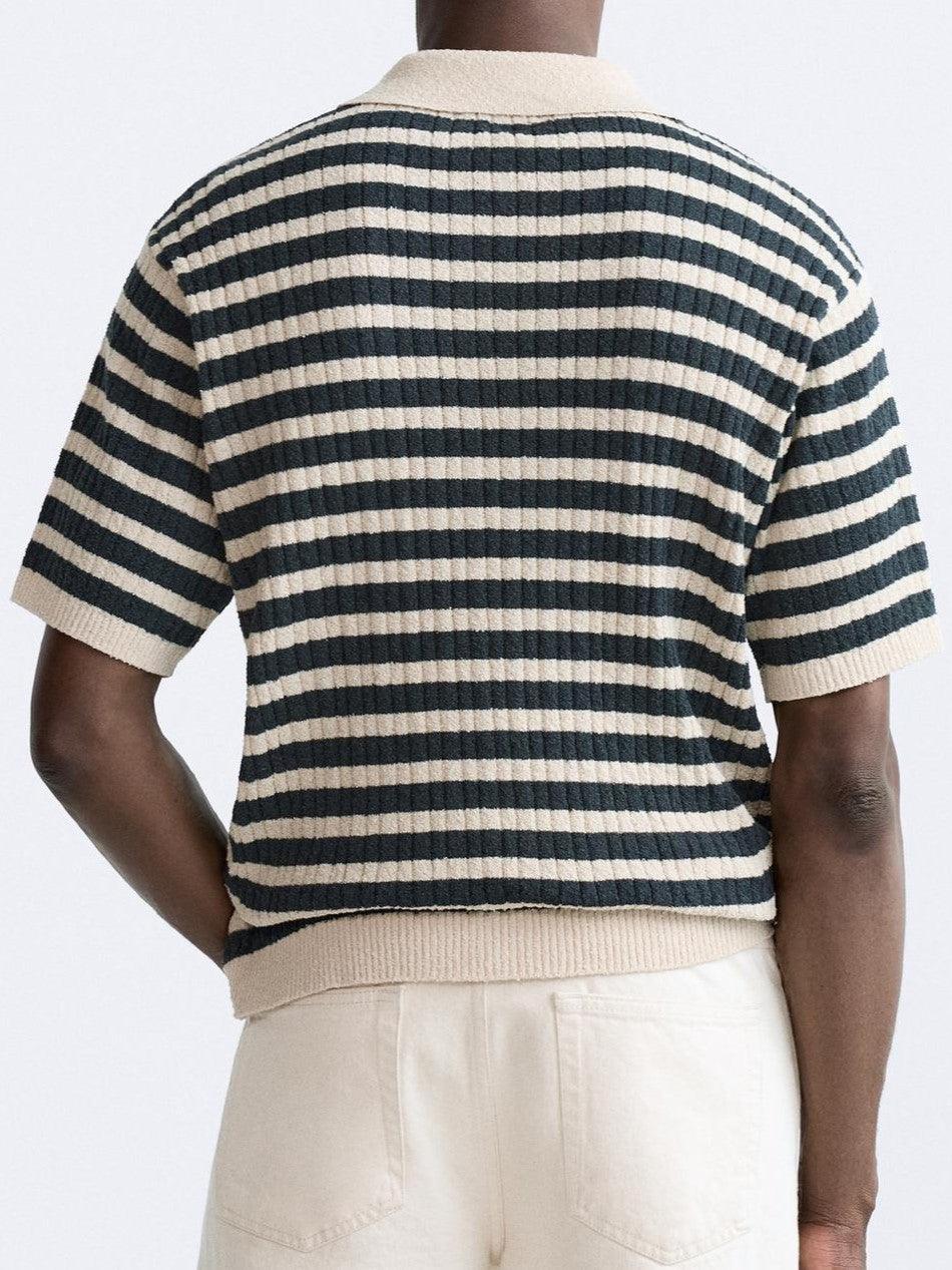 Polo Tricot Rayée Élégante Classics pour un Style Intemporel