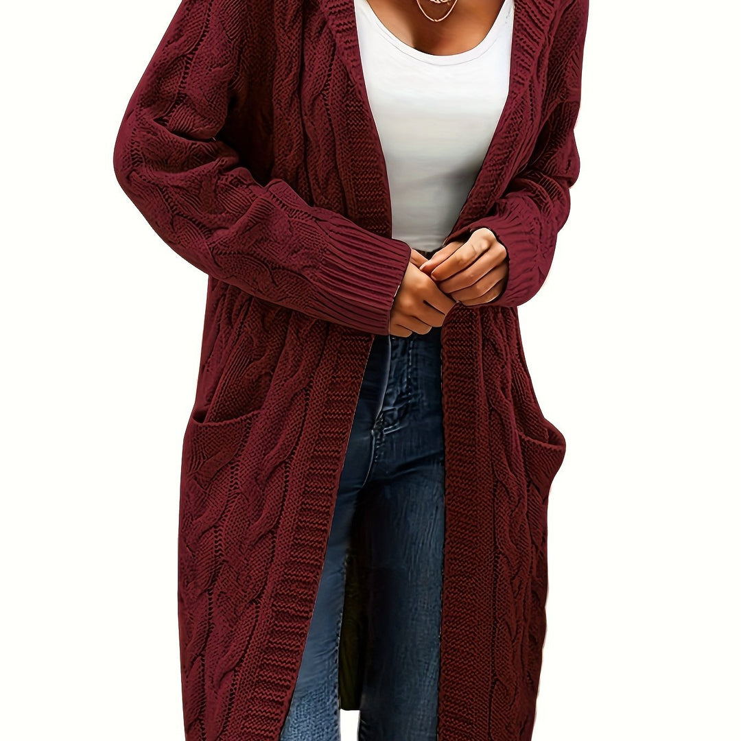 Women's knitted sweater-style vest for layering in fall and winter