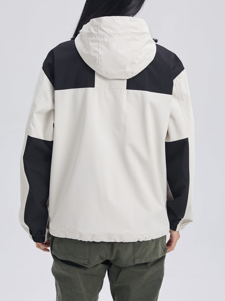 Veste de pluie 3-en-1 pour femme avec polaire à capuche, pour l’automne