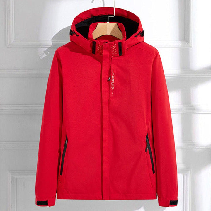 Women's hooded rain jacket, autumn windbreaker