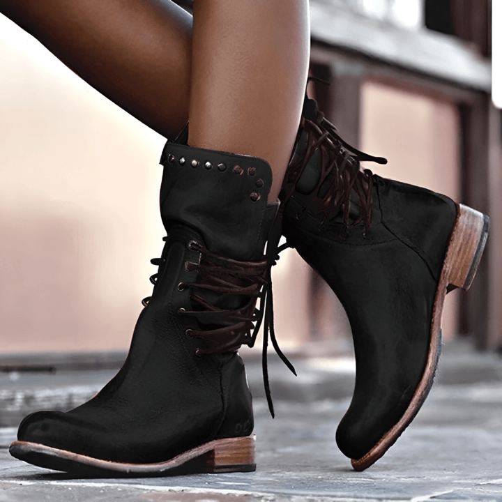 Audrey™ - Bottes en cuir à lacets pour femme