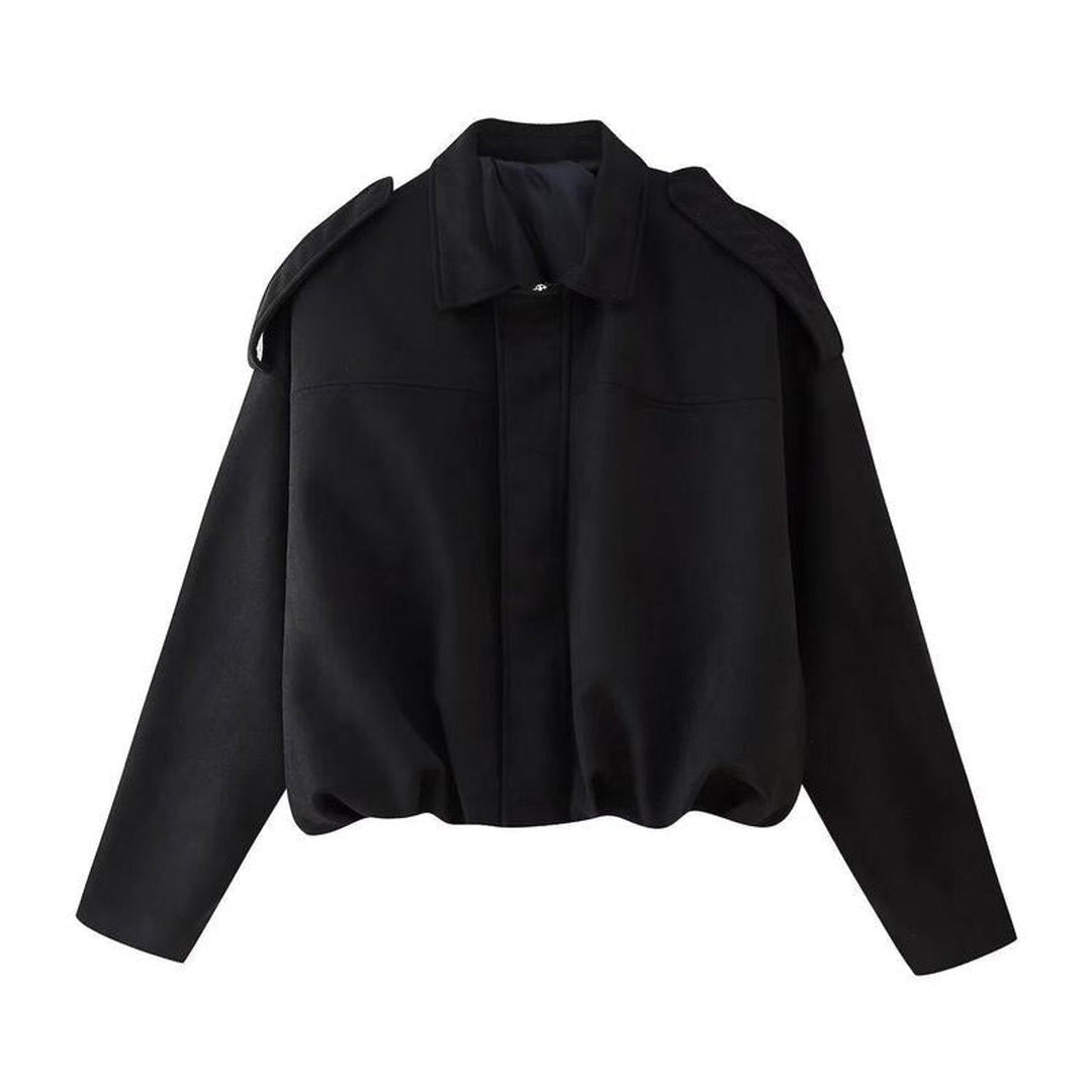 Blouson bomber oversize pour femme en daim, mi-saison, automne
