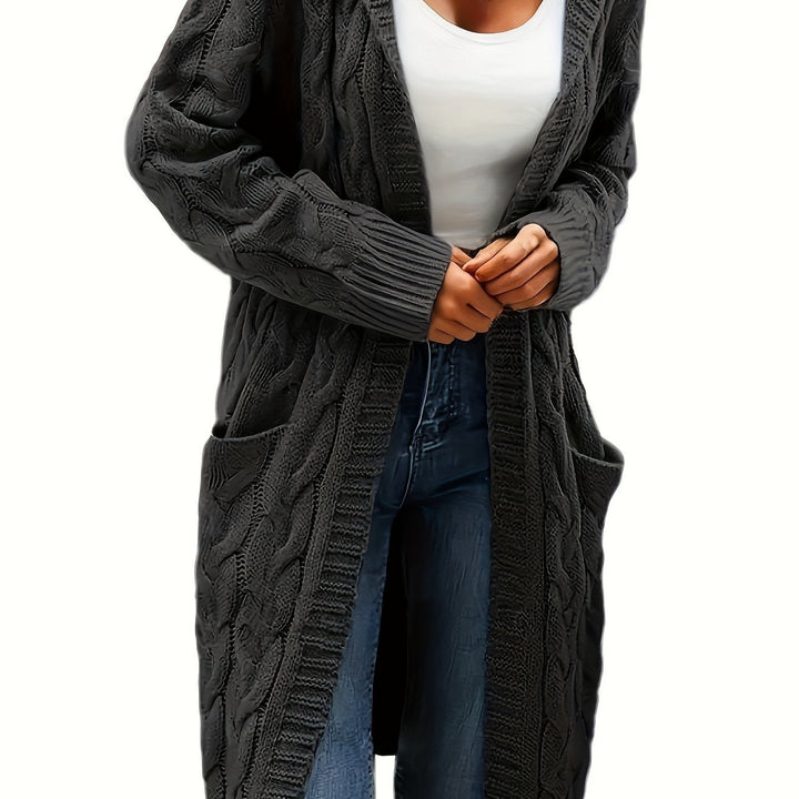 Women's knitted sweater-style vest for layering in fall and winter