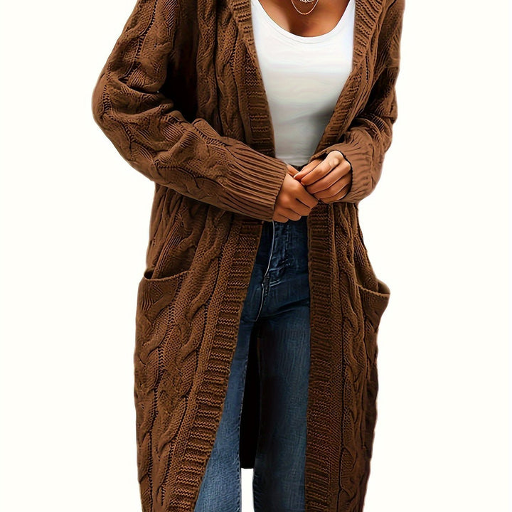 Women's knitted sweater-style vest for layering in fall and winter