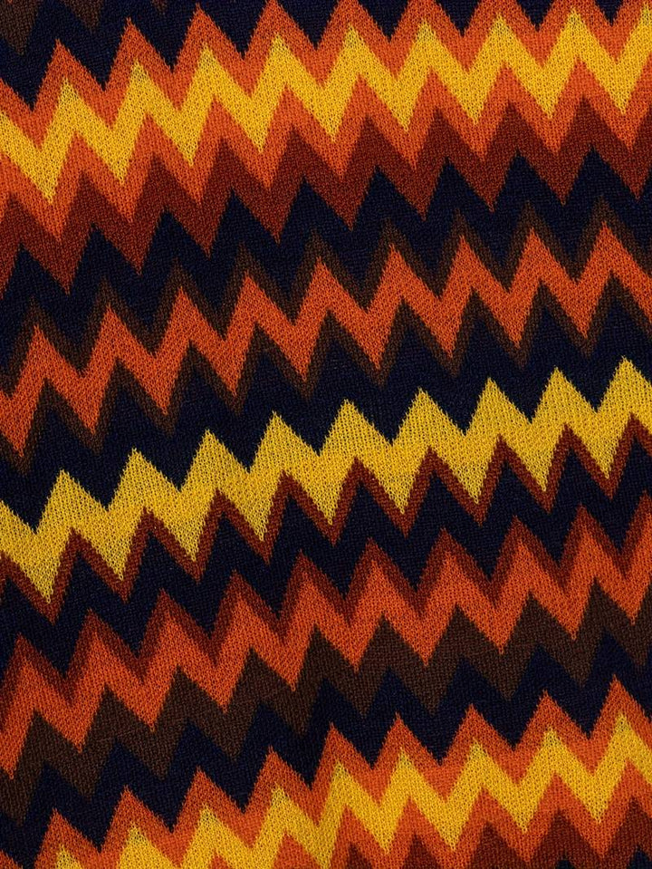 Pull rétro stylé avec motif zigzag tendance