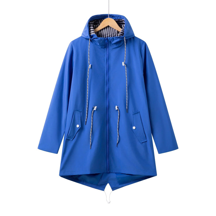 Parka imperméable pour femme, longue, à capuche, pour l’automne