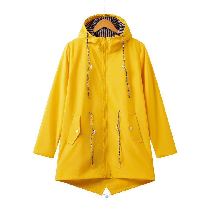 Parka imperméable pour femme, longue, à capuche, pour l’automne