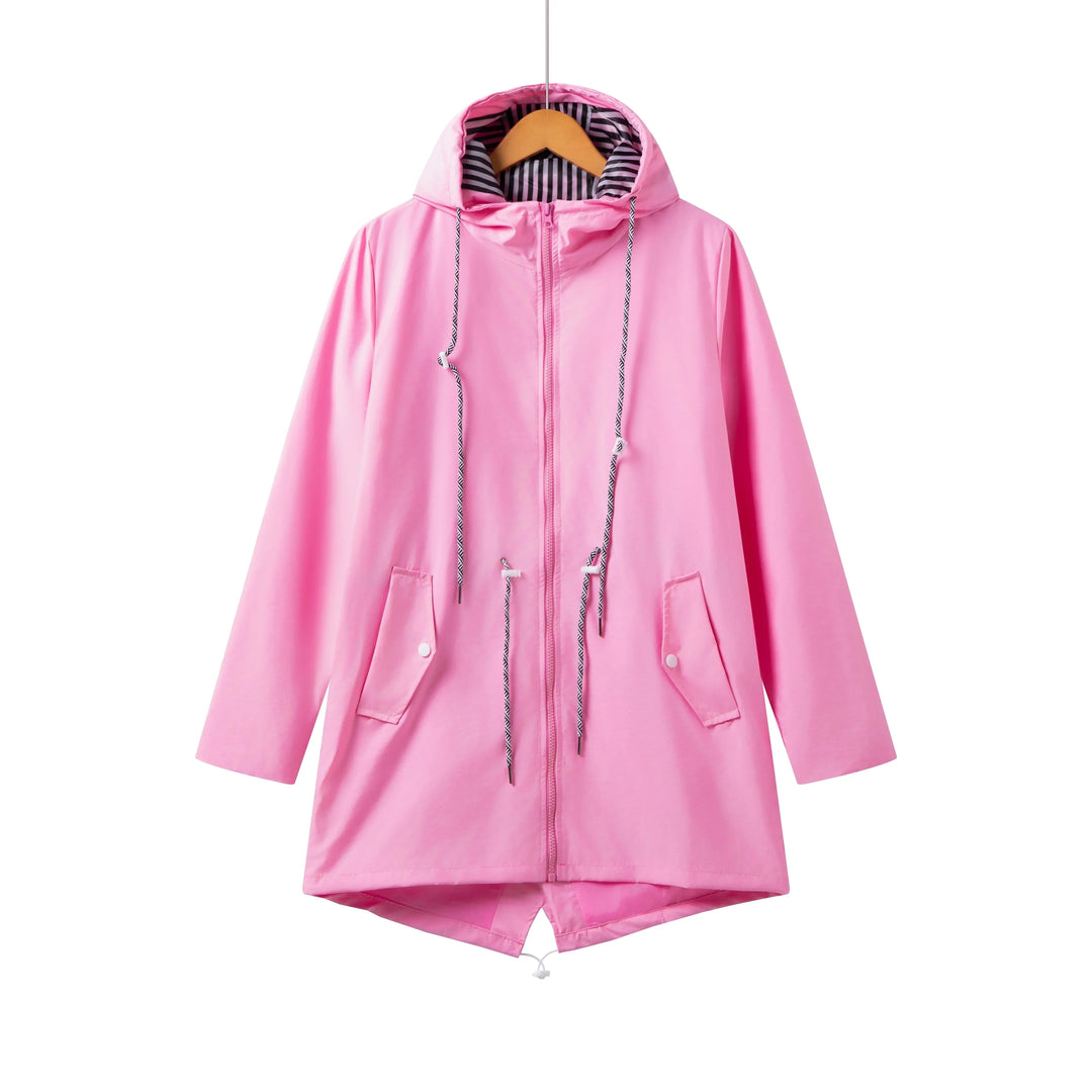 Parka imperméable pour femme, longue, à capuche, pour l’automne