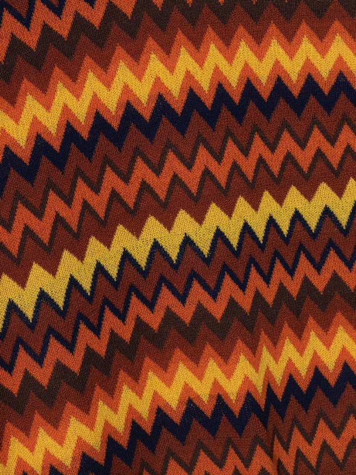 Pull rétro stylé avec motif zigzag tendance