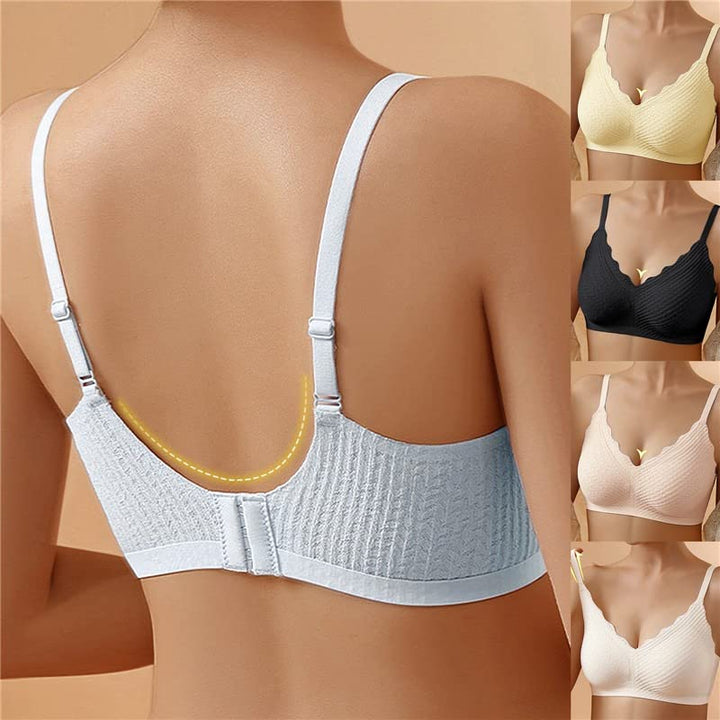 Soutien-gorge sans armatures femme en coton respirant pour l’automne usage quotidien