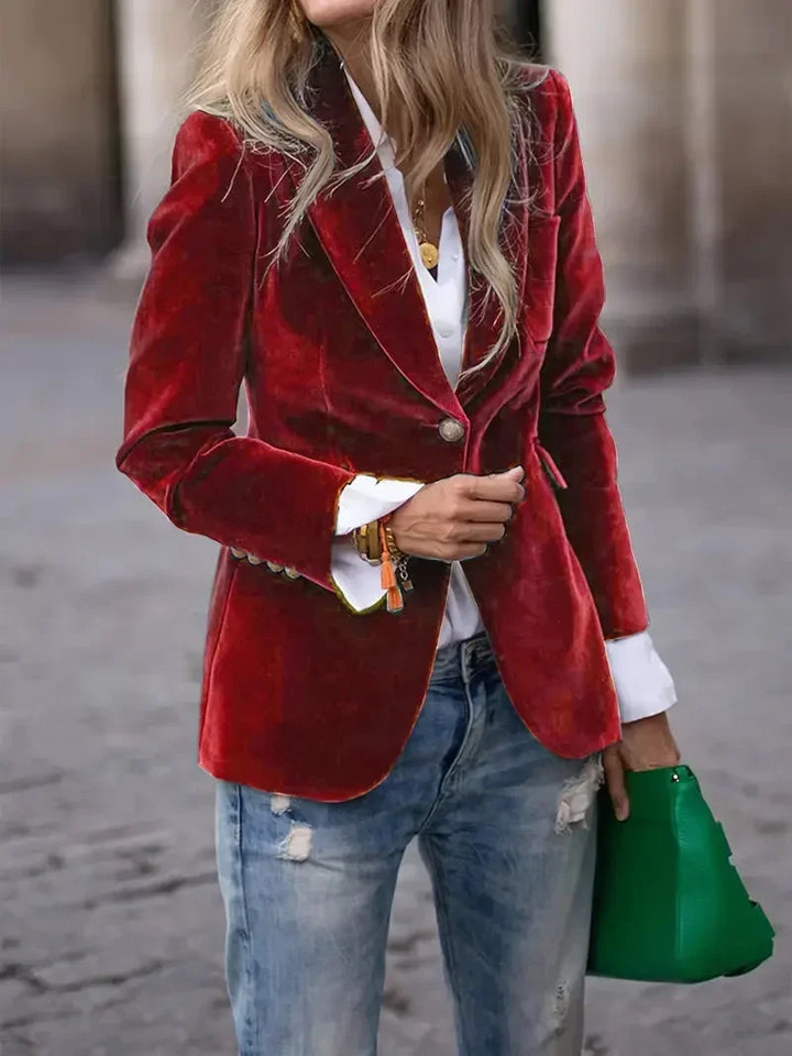 Blazer oversize pour femme en simili cuir avec col, pour l’automne, à styliser