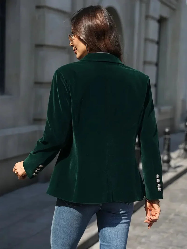 Blazer oversize pour femme en simili cuir avec col, pour l’automne, à styliser