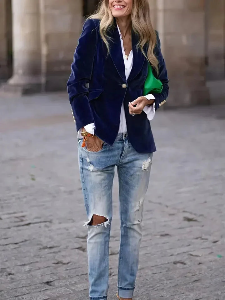 Blazer oversize pour femme en simili cuir avec col, pour l’automne, à styliser