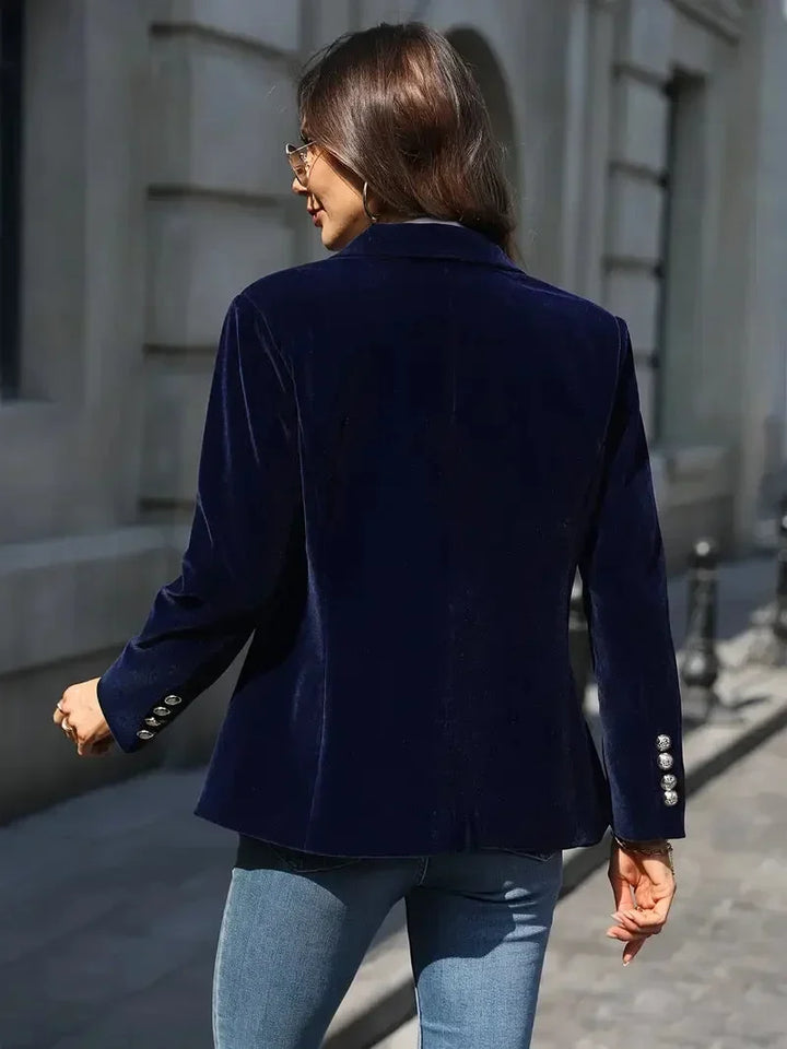 Blazer oversize pour femme en simili cuir avec col, pour l’automne, à styliser