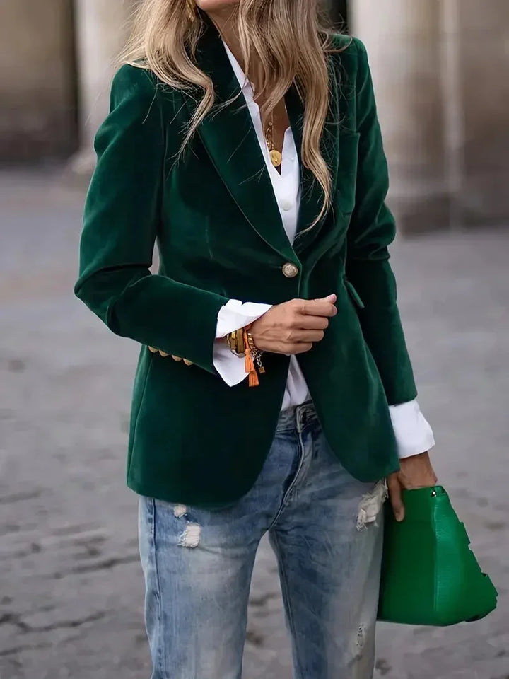 Blazer oversize pour femme en simili cuir avec col, pour l’automne, à styliser