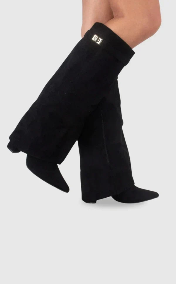 Bottines femme en daim ornées de détails métallisés, élégantes et confortables pour l’automne