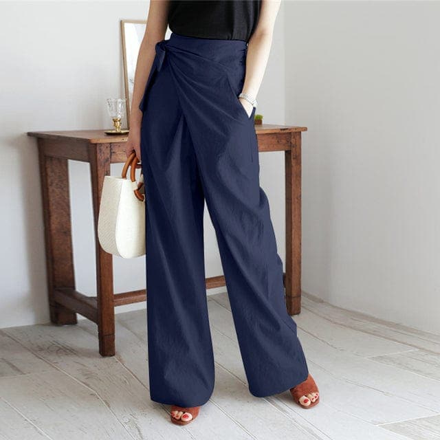 Elaine – Pantalon portefeuille chic à taille haute pour un look sophistiqué