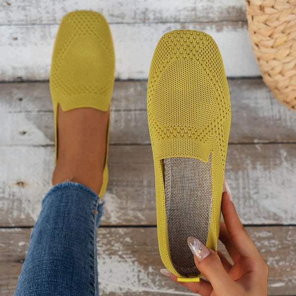 Dina - Ballerine confortable et élégante pour femmes avec semelle intérieure extra-support pour une expérience de port légère et aérée.
