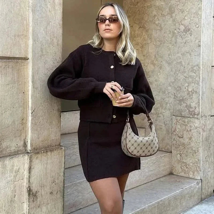 Gilet femme en maille douce à coupe décontractée avec poches, idéal pour l’automne