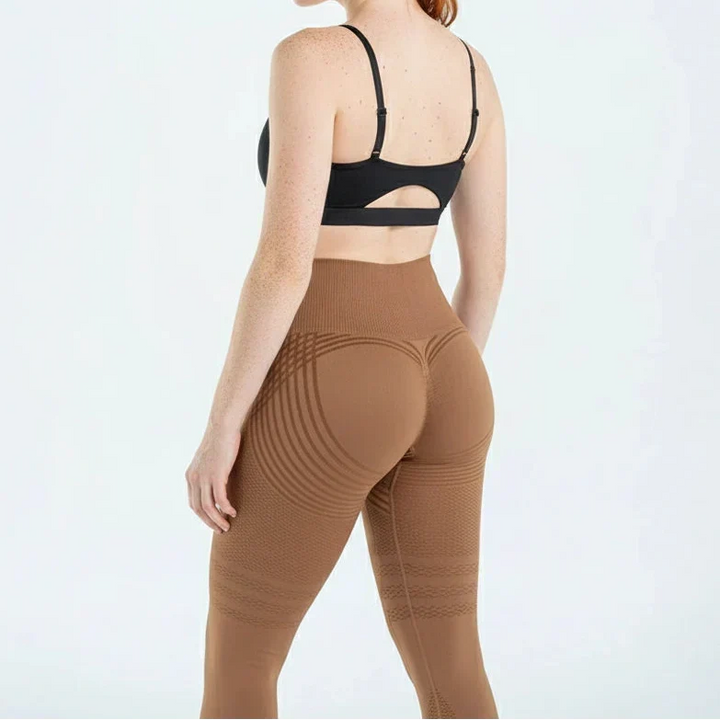 Leggings femme taille haute en maille gainants pour l’automne