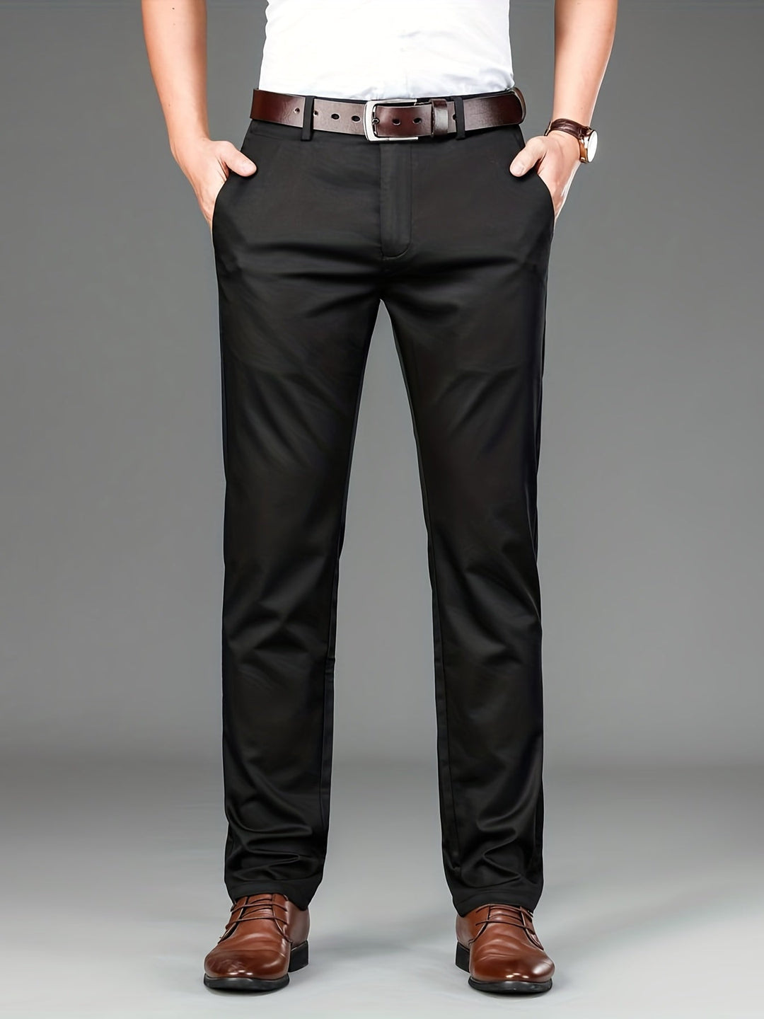 Victor - Pantalon Stretch Ajusté Intemporel pour Confort et Style