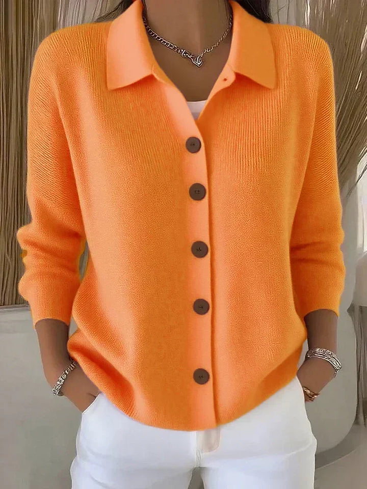 Women's button-front knit cardigan, fall sweater