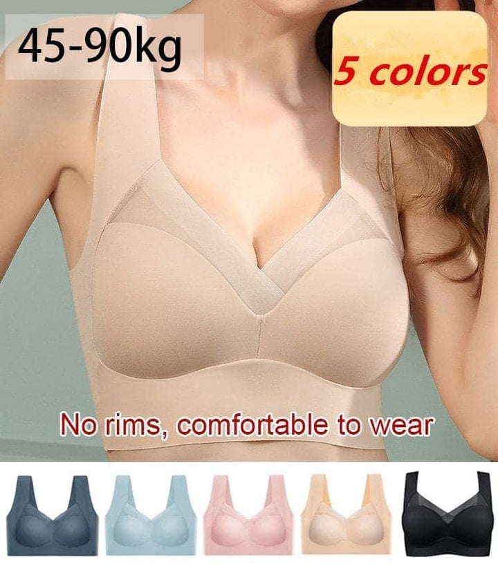 Soutien-gorge push-up sans coutures pour femme, sans armatures, en coton, pour l’automne