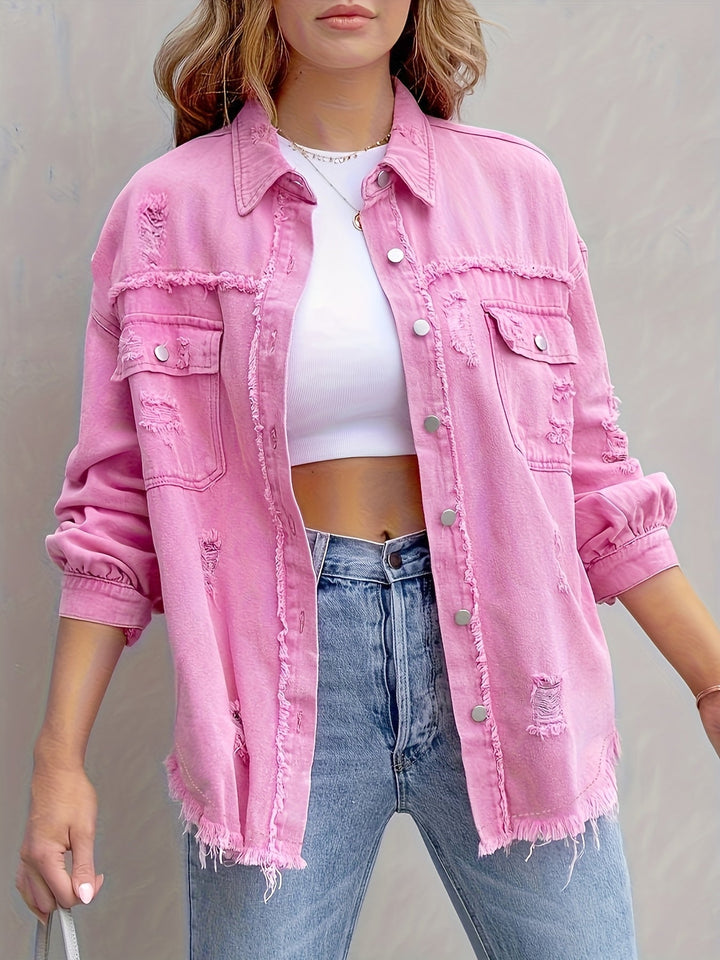 Women’s denim vest for autumn, casual and chic, sleeveless jacket