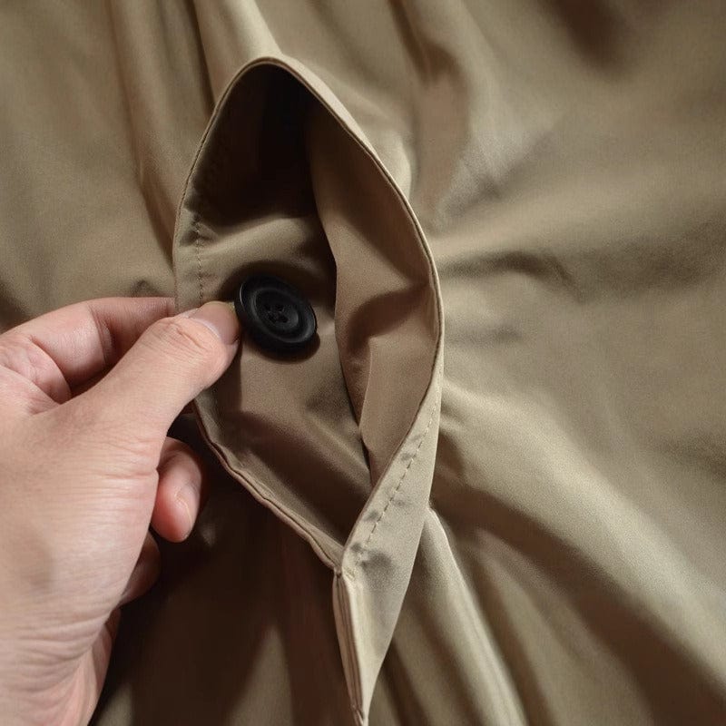 Veste de pluie homme mi-saison imperméable en matière synthétique pour l’automne