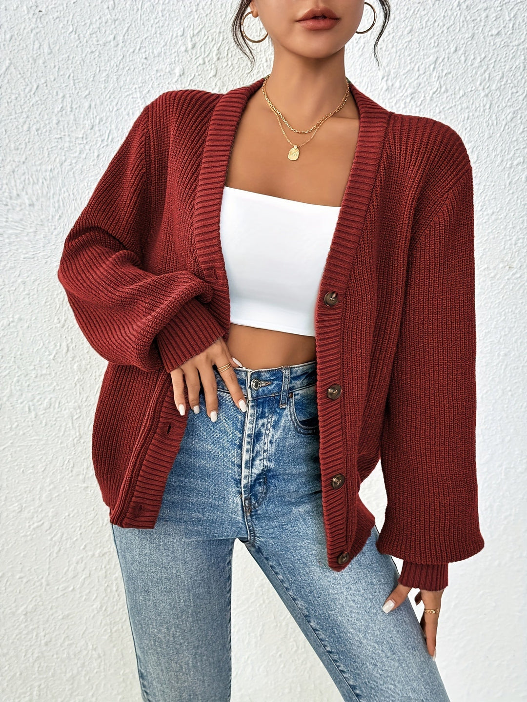 Pull pour femme en tricot à motif nordique pour l'automne, chaud