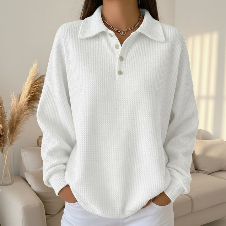 Women’s soft-knit polo shirt