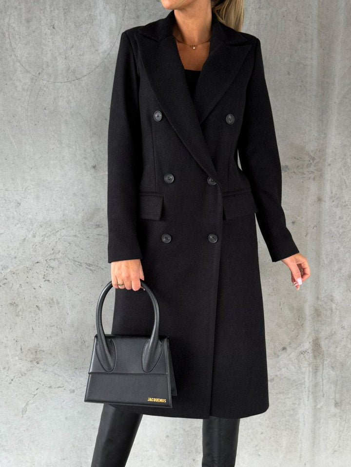 Manteau long femme élégant et chaud pour la fin de l’été et l’automne