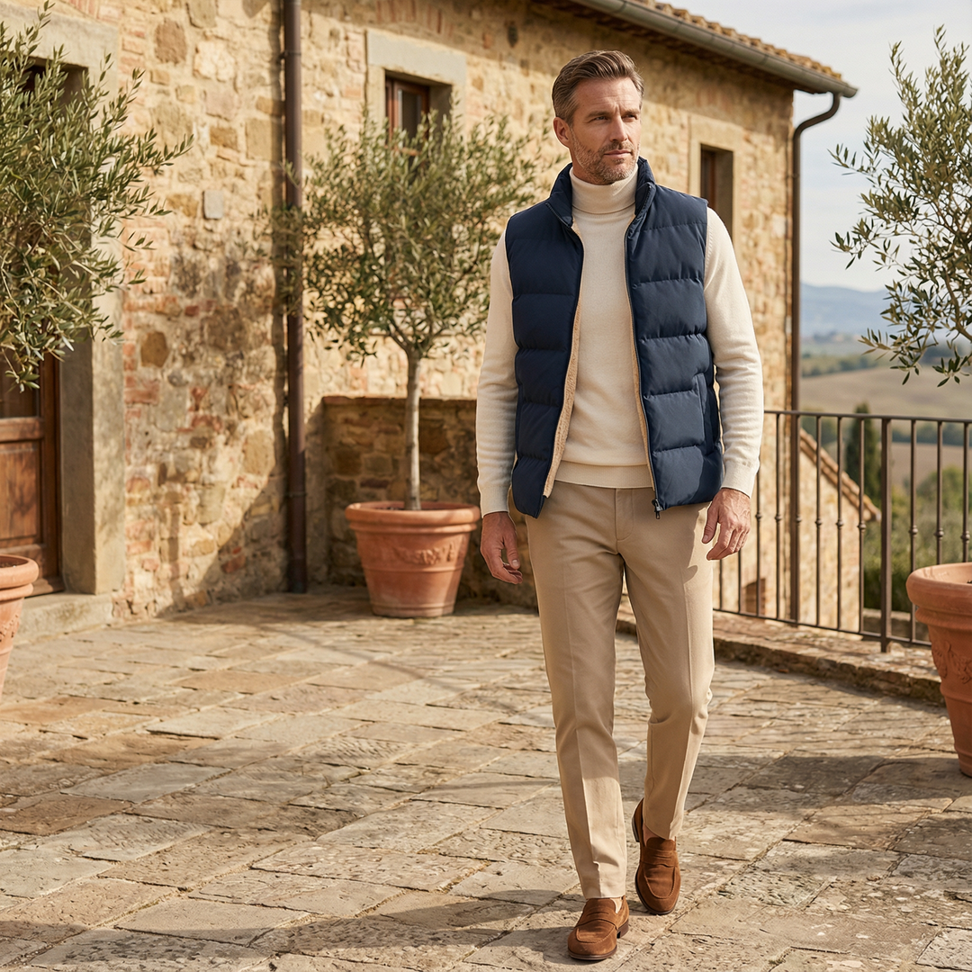 Women's quilted vest, ideal for autumn, warm mid-season vest for chilly days