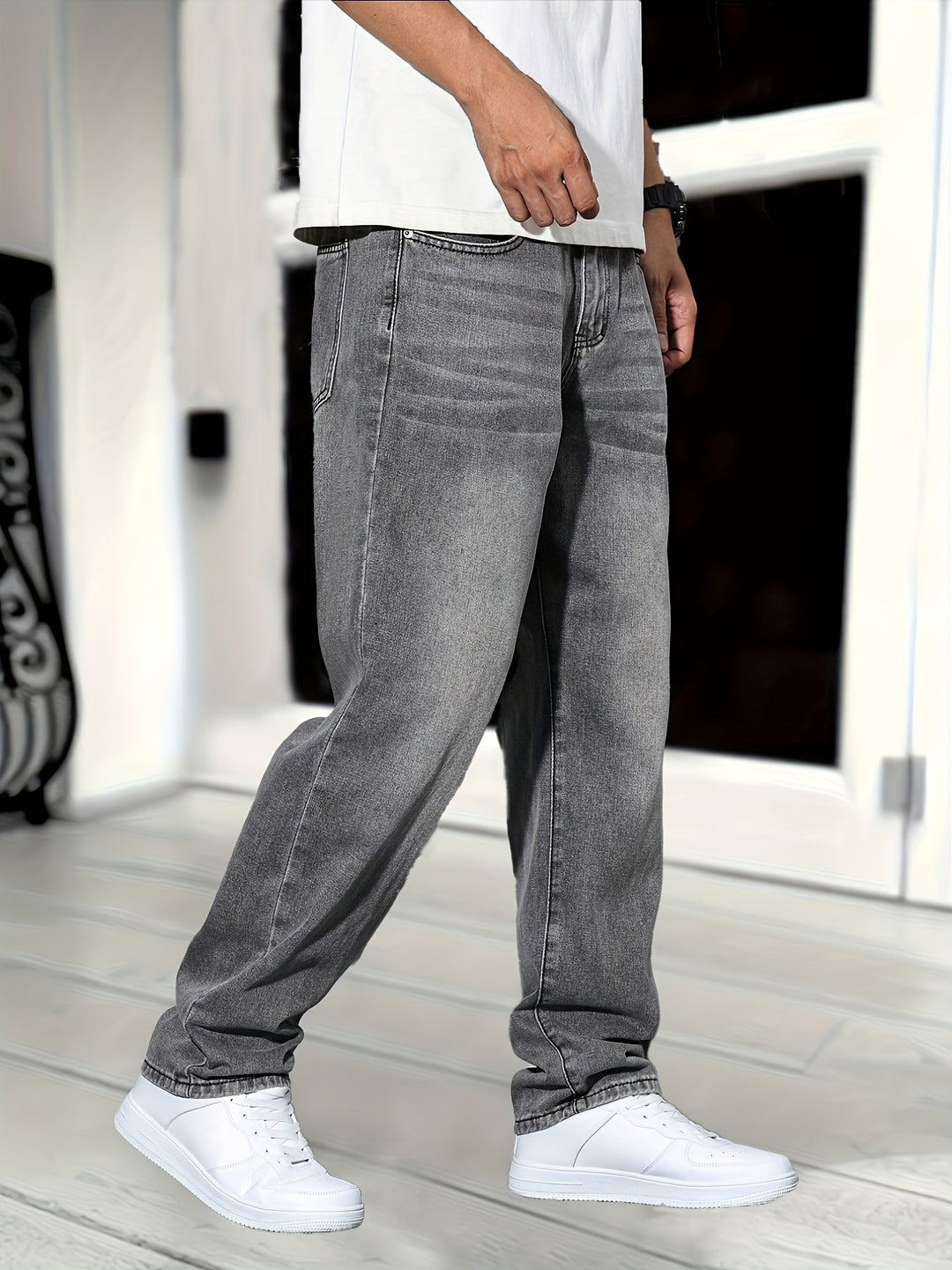 Matheo - Jeans Slim-fit Vintage Confortables pour Hommes