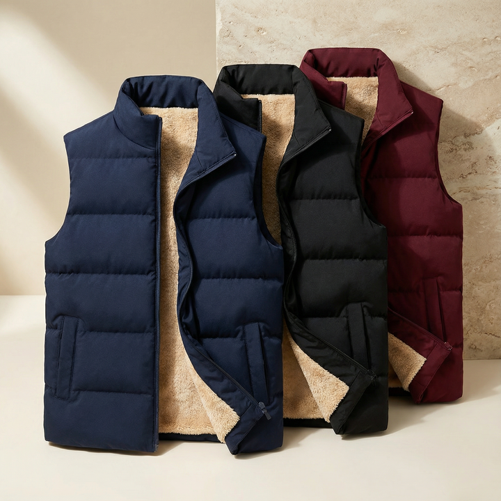 Women's quilted vest, ideal for autumn, warm mid-season vest for chilly days