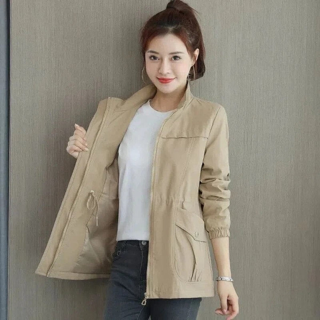 Veste militaire pour femme en coton, légère, de mi-saison, pour l’automne