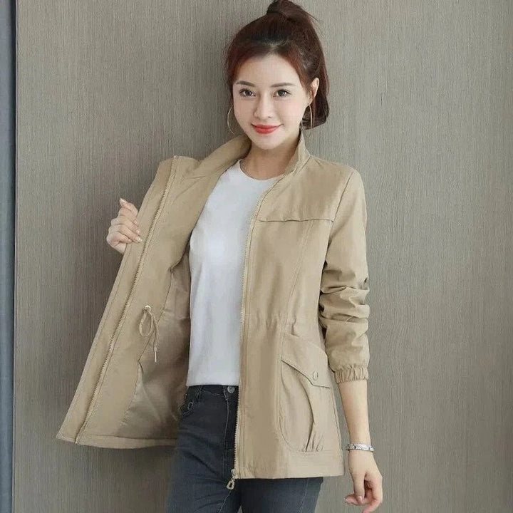 Veste militaire pour femme en coton, légère, de mi-saison, pour l’automne
