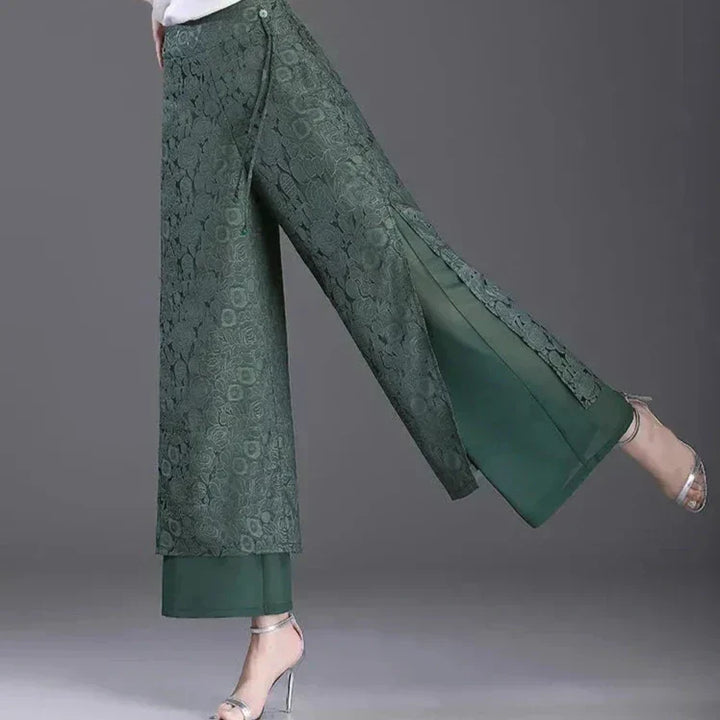Agatha - Very trendy double-layer wide pants for a stylish look