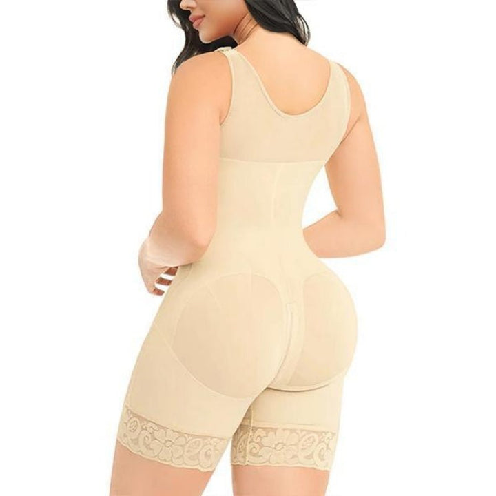 Women’s breathable cotton shaping bodysuit with a zipper for autumn
