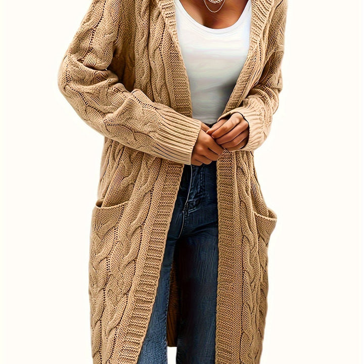 Women's knitted sweater-style vest for layering in fall and winter