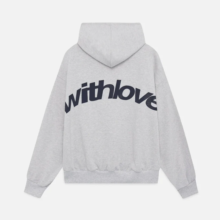 Oversized cotton hoodie with a print for streetwear autumn outfits