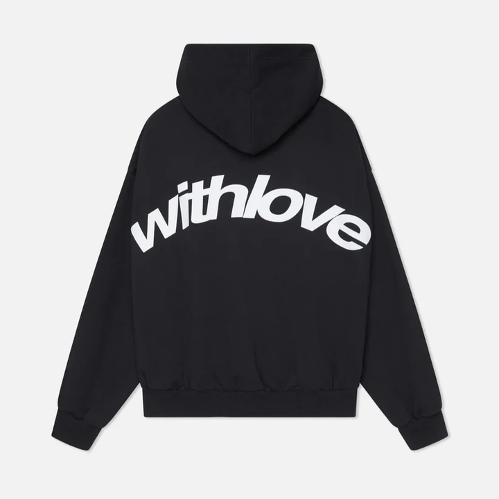 Oversized cotton hoodie with a print for streetwear autumn outfits